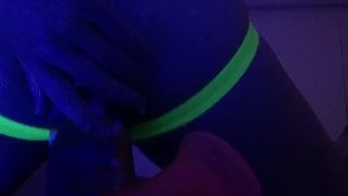 Pnp Jock Playing With Huge Bad Dragon Dildo